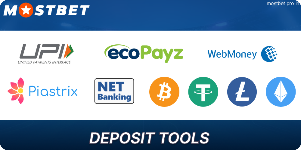 Mostbet deposit options available for players from India